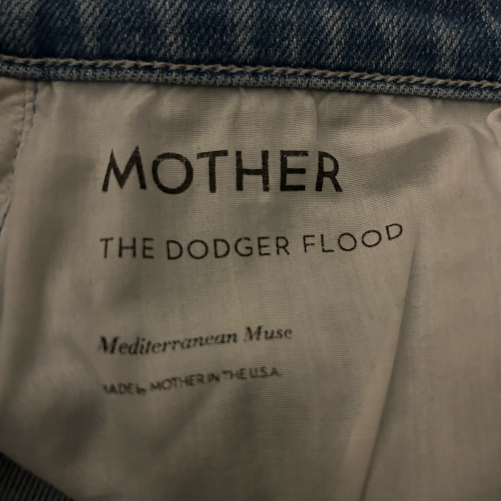 MOTHER High-Rise Wide Leg Jeans in Light Blue Denim (Mediterranean Muse) - Picture 9 of 13